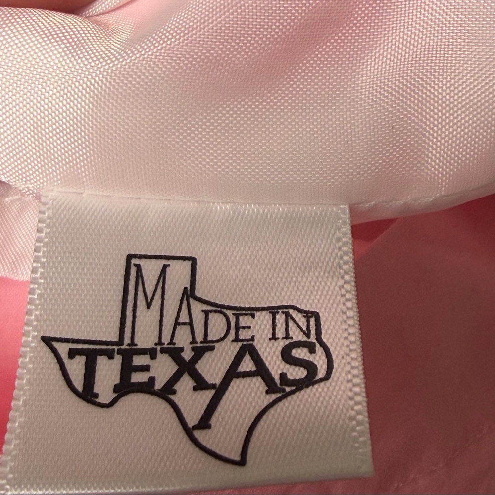 Lauren James Pink Strapless Romper Ruffle Trim Cotton USA M Coquette Southern - Picture 6 of 8